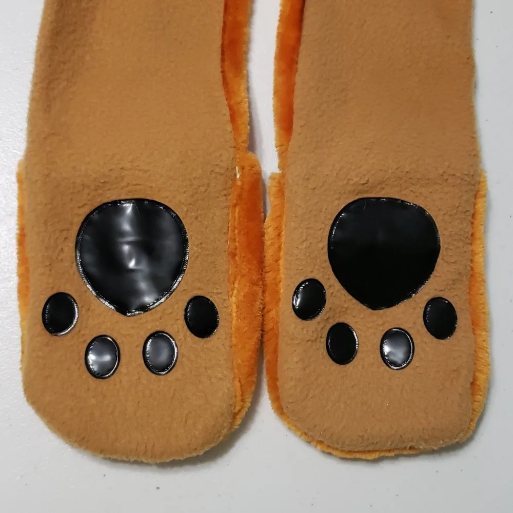 FOX head, ears, hands warm beanie